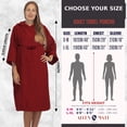 thumbnail image 5 of ALLEN & MATE 100% Cotton Hooded Surf Poncho Changing Robe - Quick Absorbent Changing Towel with Pocket for Surfing Men Women, 5 of 7