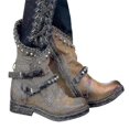 thumbnail image 1 of 2023 Nouvelles Bottines Punk Cloutées pour Femmes Chaussures de Cyclisme à Fermeture Éclair, 1 of 2