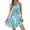 Blue, variant on longantii Dresses for Women Fashion Button Down Sundresses Babydoll Dress Elegant Twist Button Front a Line Beach Boho Dresses Scoop Neck Sleeveless Wedding Guest Dresses 2026 Summer Multicolor M