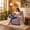 Purple, variant on Peispie Giant Bean Bag Chair for Adults, Corduroy Bean Bag Sofa Couch with Armrests, Comfy Accent Chair Lazy Lounge Chair with Filler Included for Living Room Bedroom, Dark Grey