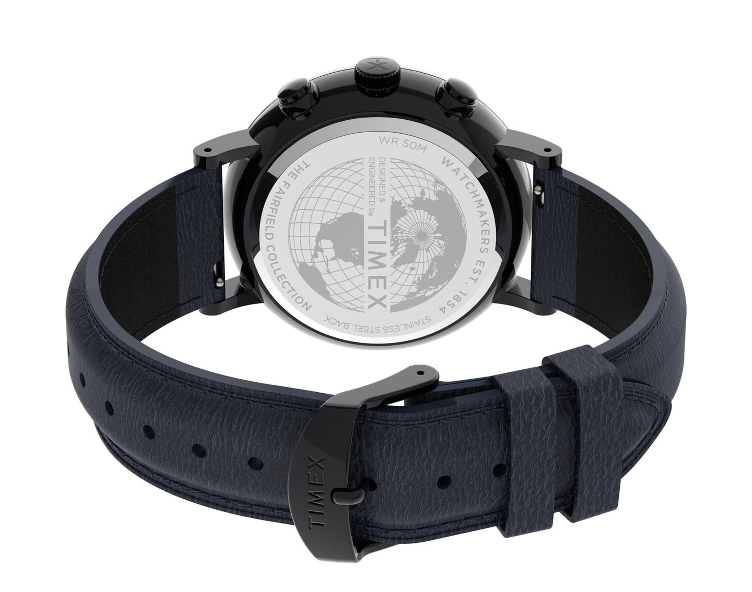 Timex Men's Fairfield Black Dial Watch - TW2U88900