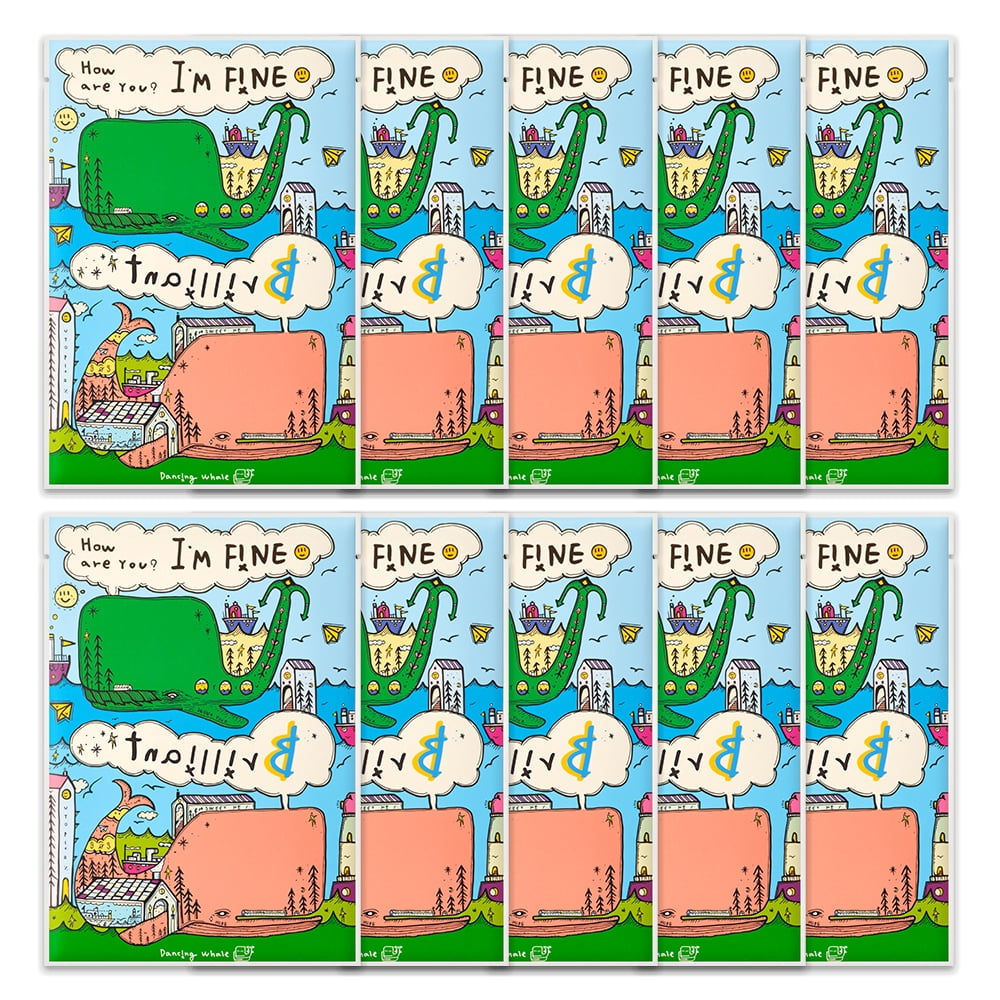 Dancing Whale - Brilliant Mask Pack Plus (10 Sheet)