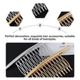 thumbnail image 4 of French Hair Pin 4 pcs Teeths Hair Hair Clip Combs Metal Wire Hair Combs Wire Bridal Wedding Veil Combs Clip Combs Metal Hair Styling Accessories, 4 of 5