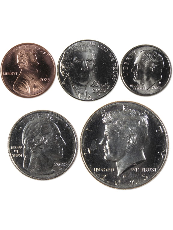 Collectible 2025 United States 5-Coin Year Set Uncirculated Mint State Collectible