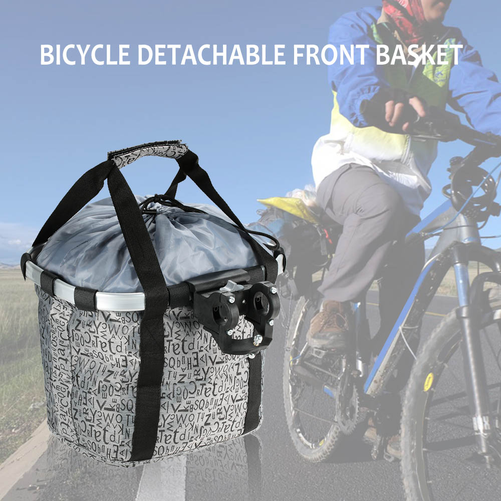 Alloy Bike Detachable Basket  Front Pet Carrier  Front Bag Aluminum Alloy Frame Pet Basket