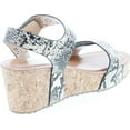 thumbnail image 5 of Womens GISELLE-10 Stylish Comfortable Open Toe Low Wedge Adjustable Buckle Design, 5 of 7