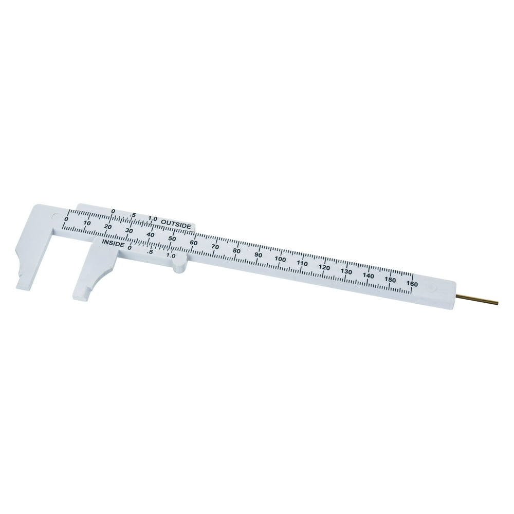7.75" Plastic Metric Vernier Caliper for student use