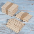 thumbnail image 4 of Bâton en bois, Delaman 400 pièces bâtons de crème glacée bâtons d'artisanat en bois naturel bricolage bâton de barre de glace fournitures de cuisine accessoires ménagers pour les fêtes, 4 of 14