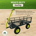thumbnail image 4 of Yard Tuff 2-in-1 Jumbo Utility & Yard Wagon with 1000 lb. Capacity, Grey, 4 of 12
