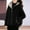 #515-Black, variant on Women's Cotton Coat, Solid Color Casual Hooded Long Sleeve with Zipper Pockets, Warm and Comfortable for Everyday Wear
