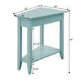 thumbnail image 4 of Convenience Concepts American Heritage Wedge End Table, Sea Foam Blue, 4 of 5
