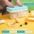 thumbnail image 4 of Bandeja para cubitos de hielo PHINOX con tapa y papelera, paquete de 3, 96 cubos, 4 of 6