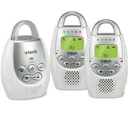 VTech DM221-2 Audio Baby Monitor with up to 1,000 ft of Range, Vibrating Sound-Alert, Talk Back Intercom, Night Light Loop & Two Parent Units