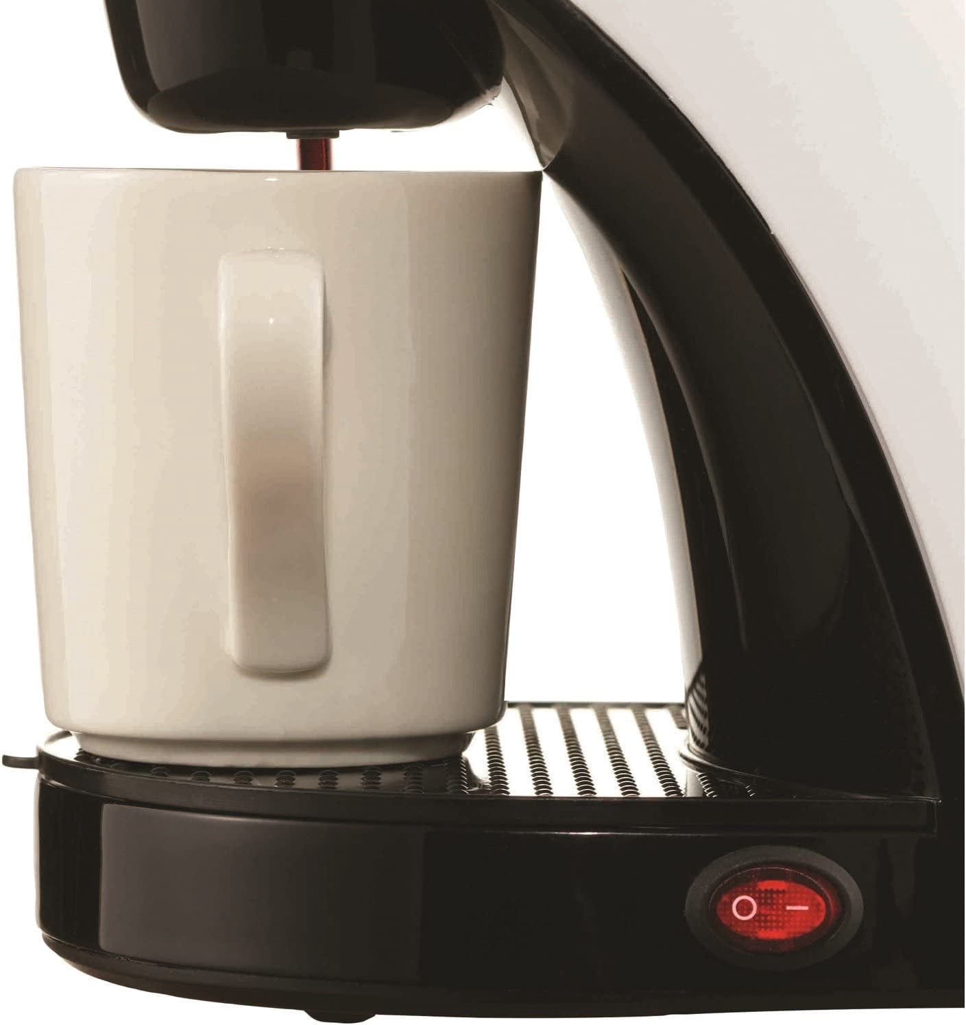 Brentwood TS-112W Coffee Maker with Ceramic Mug, Single Serve, White
