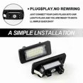 thumbnail image 4 of 2pcs led License Plate Light Canbus Number Lamp For BMW E92 E93 F30 F31 F45 E39 E60 F11 E70 X5 E84 X1 E82 F22 E90 E91 E61 F10, 4 of 4