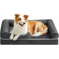 thumbnail image 1 of Feandrea Cama Ortopédica para Perros, Sofá, Cama para Mascotas, Funda Extraíble y Lavable, 91 x 71 x 20 cm, Gris Oscuro, 1 of 5
