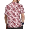 thumbnail image 2 of Wukai Orchids Flowers Print Men's Short-Sleeved Mesh T-Shirt,Quick-Dry Short Sleeve Workout T-Shirt-Small, 2 of 8