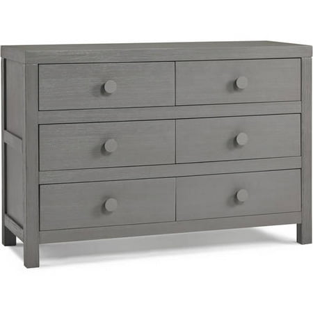 Ti Amo Castello 6 Drawer Double Dresser Weathered Grey