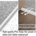 thumbnail image 4 of QZS Cuttable Carpet Strip,Flexible Floor Transition Strip from Carpet to Tile,1pack Portable Flooring Transitions Edging Trim for Indoor,Black, 4 of 6