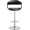 Black ABS Steel(Q235) ABS, variant on LHSHID Contemporary Swivel Adjustable Barstool with Padded Seat and Back