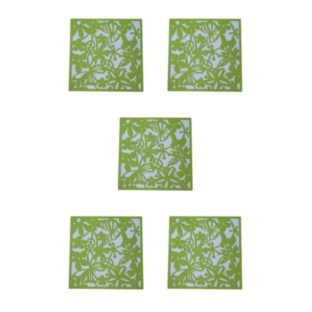 Billuyoard Panel de pantallas divisorias colgantes de 4 piezas, fácil de montar, mariposas verdes decorativas elegantes, modernas y duraderas Type2 NO2