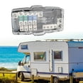 thumbnail image 1 of Car Distribution Block Car Battery Power Distribution 4-Way Fuse Holder, 1 of 12
