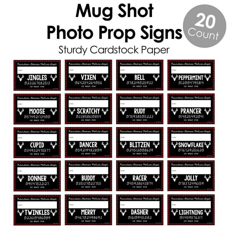 Big Dot of Happiness Prancing Plaid - Party Mug Shots - Photo Booth Props Christmas & Holiday Buffalo Plaid Party Mugshot Signs - 20 Count - Walmart.com big-dot-of-happiness-prancing-plaid-party-mug-shots-photo-booth-props-christmas-holiday-buffalo-plaid-party-mugshot-signs-20-count-walmart-com