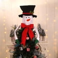 thumbnail image 2 of Decoración Del Árbol De Navidad Papá Noel Lindo / Estilo Muñeco De Nieve Decoración De La Habitación De Navidad Decoración De Fiesta Festiva Para El Hogar Árbol De Navidad Inevent HA027572-02, 2 of 7