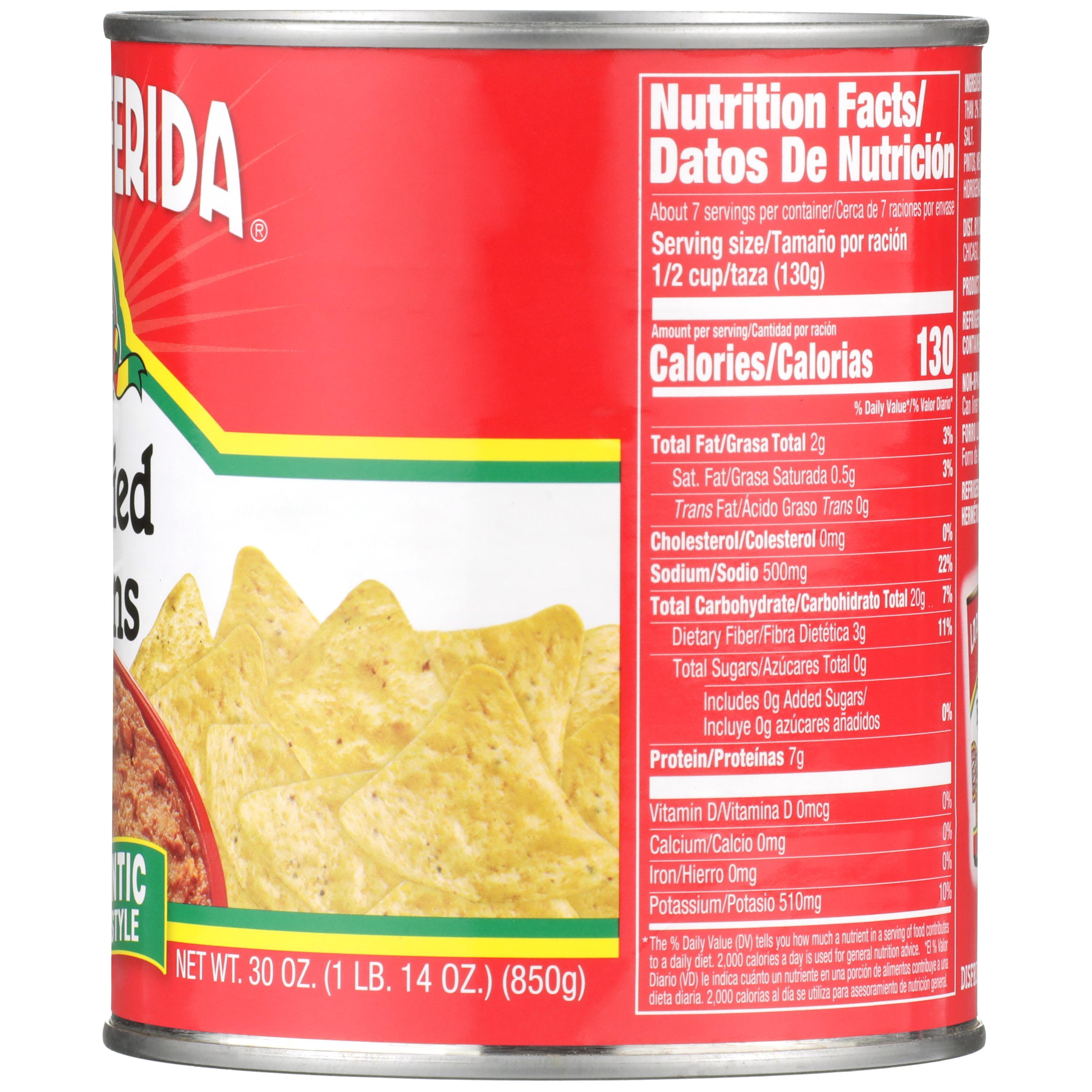 (2 pack) La Preferida Authentic Chunky Style Refried Beans, 30 oz, Can