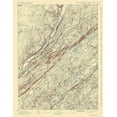thumbnail image 2 of USGS 26x32 Black Ornate Wood Framed with Double Matting Museum Art Print Titled - Wallpack Pennsylvania New Jersey Quad - USGS 1893, 2 of 4