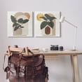 thumbnail image 2 of Potted Plant Leaves Geometric Shapes Botanical & Floral Graphic Art Gallery Wrapped Canvas Print Wall Art, Set of 2, 2 of 7