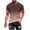 Brown, variant on Dagugfen Tshirts for Men Plus Size Short Sleeve Crew Neck Slim Comfy Gradient Color Casual Tee Tops