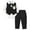 Black, variant on Baby Boy Clothes Suits Infant Gentleman Outfit Collared Dress Shirt+Vest+Tie+Corsage+Pants 5Pcs Baby Suit Sets