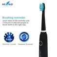 thumbnail image 5 of Cepillo de dientes eléctrico sónico Seago SG-507, recargable por USB, cinco modos de funcionamiento, cabezales de repuesto totalmente impermeables, cepillo de dientes, 5 of 5