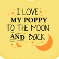thumbnail image 4 of Inktastic I Love My Poppy to the Moon and Back Boys or Girls Baby Bib, 4 of 4