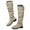 White, variant on enyan Black Knee High Boots Winter Boots for Women Mid-Calf Fashion Casual Knee-High Flat Heel Boots Light Gray,Size 7