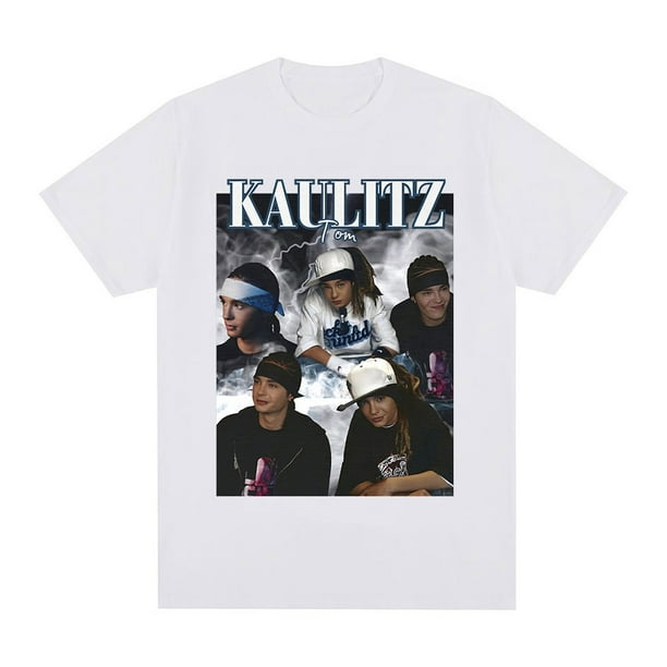Camiseta gráfica de la banda de rock Tokio Hotel Tom Kaulitz para hombre, ropa de hip hop, punk, gótica, de algodón, de manga corta extragrande.