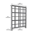 thumbnail image 5 of Vita Urbana 60 in L x 84 in H Modern Vinyl Trellis, Slate Gray, VT17631, 5 of 9