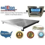 NTEP 48" x 48" 4' x 4' Floor Scale Fixed TOP Stainless Steel Washdown 5000 lbs