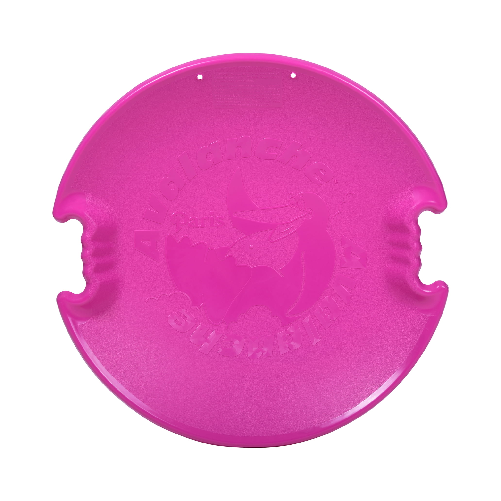 Superio Round Snow Saucer Sled, Circle 26 " Fuchsia Pink Avalanche