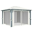 thumbnail image 2 of vidaXL Gazebo avec Rideau 300x300 cm Aluminium Crème, 2 of 5
