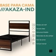 thumbnail image 2 of Mubson Base para Cama con Cabecera Akaza Individual, 2 of 5