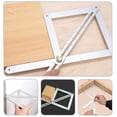 thumbnail image 2 of Aluminum Angle Finder Tool for Woodworking with Locking Mechanism, Silver Protractor, 2 of 6