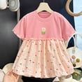 thumbnail image 2 of Mnyotv Short Sleeve Floral Printed Dresses Toddler Baby Girl Summer Clothes Casual Beach Vacation Outfits Size 5-6Y, 2 of 5