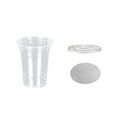 thumbnail image 2 of Vasos Desechables de Plástico para Bebidas Frías de 360 Ml, 100 Unidades, Tapas Transparentes de Pet a Prueba de Fugas y Pajitas | Vasos Desechables para Leche, Té, Café, Frutas, Té, Fiestas, Oficina, 2 of 6