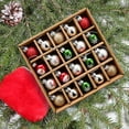 thumbnail image 3 of Hand-Painted Christmas Ball Ornament Set with Colorful Festive Designs for Holiday Tree Decor, 3 of 6