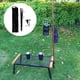 thumbnail image 3 of Poste de lámpara de , soporte de linterna plegable de aleación de aluminio portátil para pesca, Camping, mochilero, al Negro Sunnimix Soporte de linterna, 3 of 7