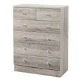 thumbnail image 3 of Ktaxon 6 Drawers Dresser Chests for Bedroom, Wood Chset of Drawers,Dressers Organizer for Bedroom, Living Room,Hallway, Gray, 3 of 10