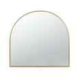 thumbnail image 5 of Tcbosik Arched Mirror, Gold Arch Mirror 33x31 Inch, Arched Wall Mirror, Gold Dresser Bathroom Mirror with Metal Frame, Decor for Mantle, Bedroom, Entryway, Living Room, 5 of 7