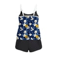 thumbnail image 5 of cocolona Womens Two Piece Tankini Swimsuits Summer Floral Print V Neck Loose Modest Bathing Suit with Boyshorts, 5 of 6